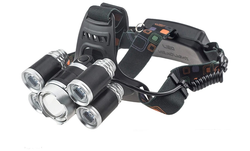 Image 4: Five-Bulb LED Headlamp