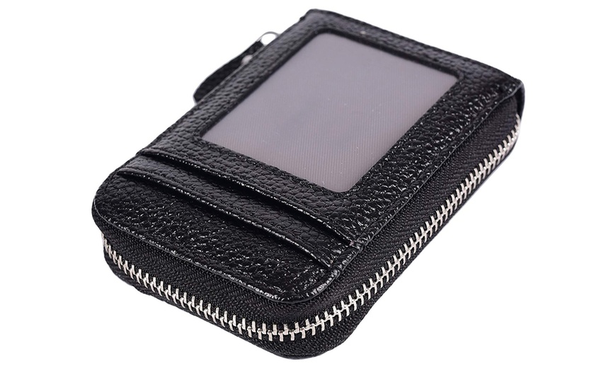 Image 3: Leather RFID Card Cash Wallet