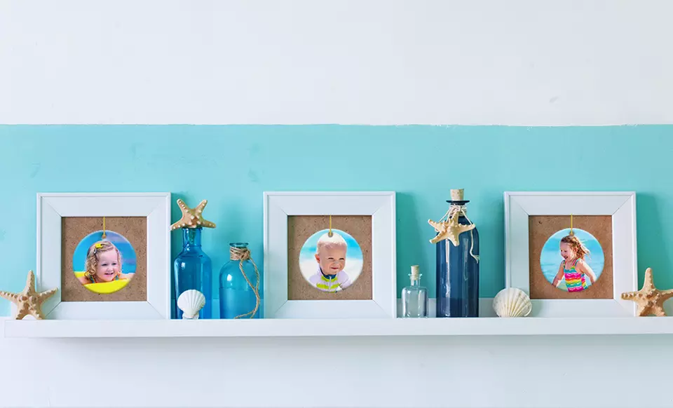 2, 3, 5, or 10 Customized Ceramic or Metal Ornaments from Picture it on Canvas (Up to 88% Off) - Primary Image