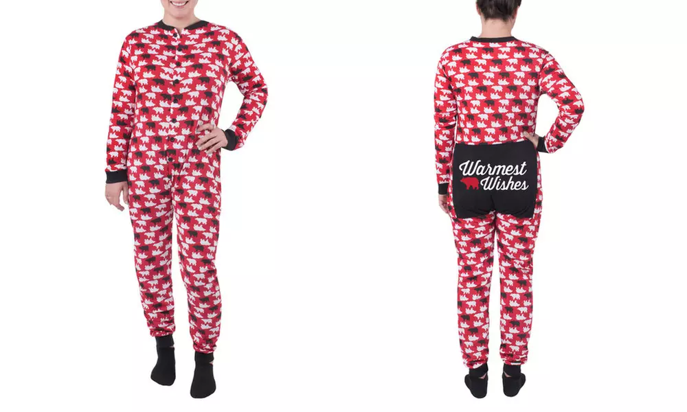 Holiday Union Suits for Men and Women - Second Medium