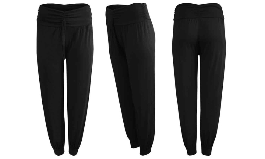 Image 2: Jersey Harem Trousers