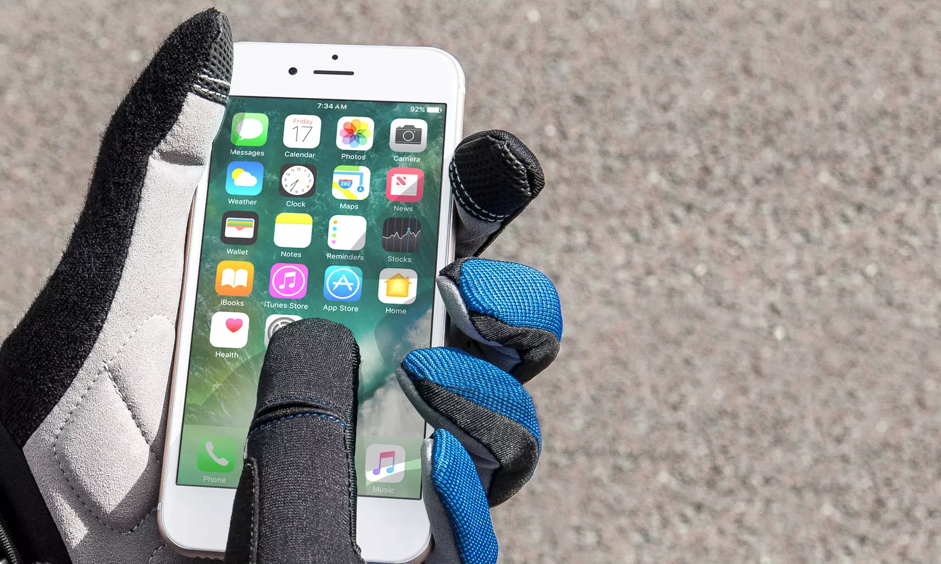 1x oder 2x PROWORKS Outdoor Sporthandschuhe mit Touch-Screen-Funktion für Damen und Herren - Primary Image