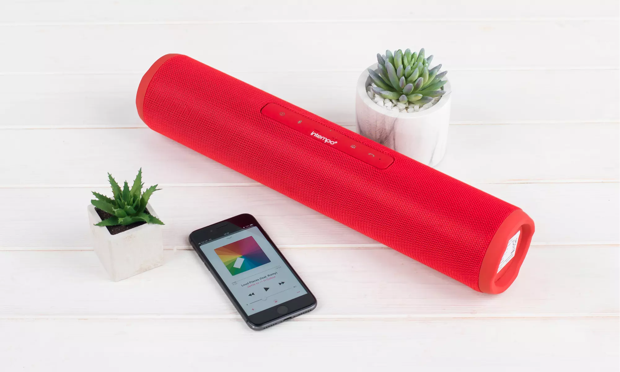 Enceinte de réception Bluetooth Intempo EE2679 rouge/gris - Primary Image