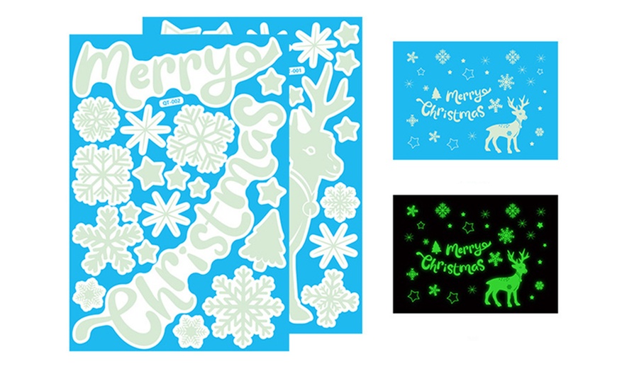 Image 5: Glow-in-the-Dark Christmas Decoration Sticker