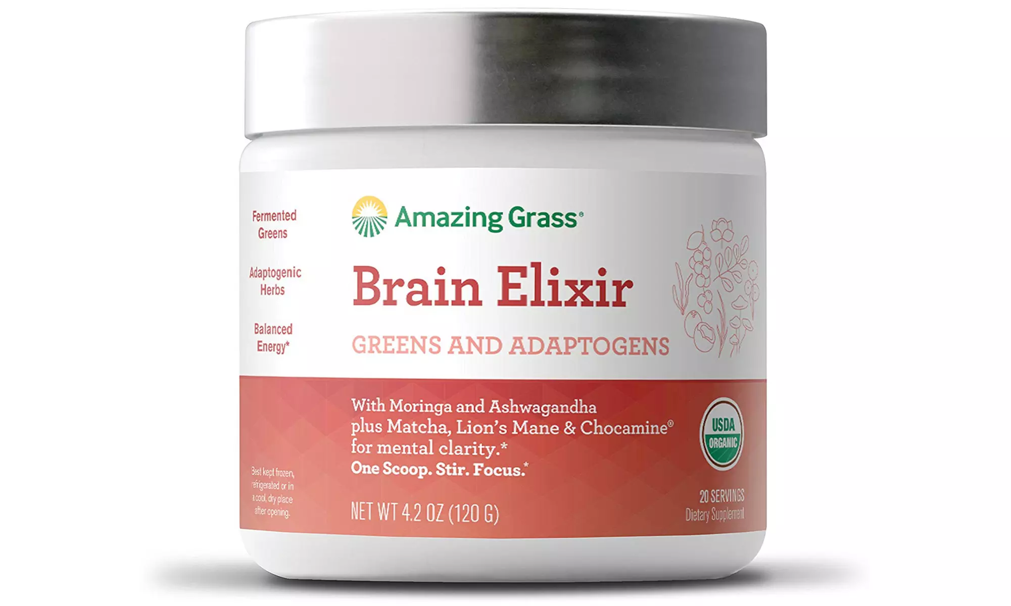 Amazing Grass Greens and Adaptogens Organic Powder for Belly, Beauty, or Brain - Second Medium