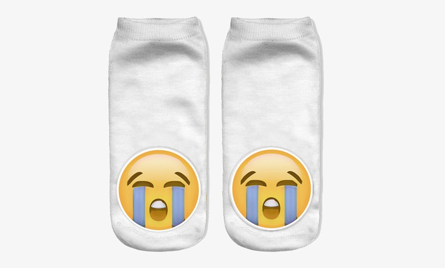 Image 5: Lot de 2, 5 ou 10 paires de chaussettes Emoji 