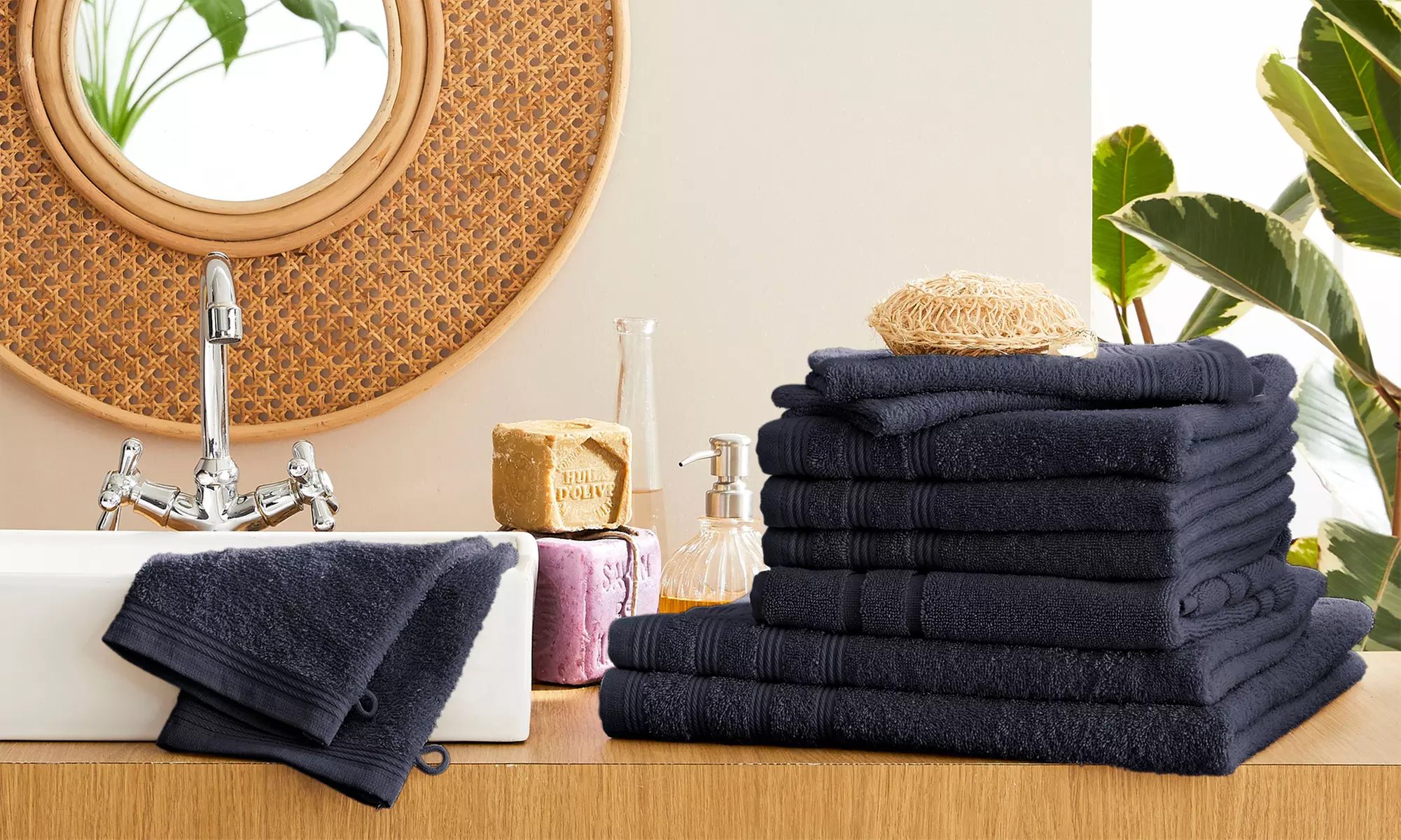 Pack complet serviettes éponge 10 pièces