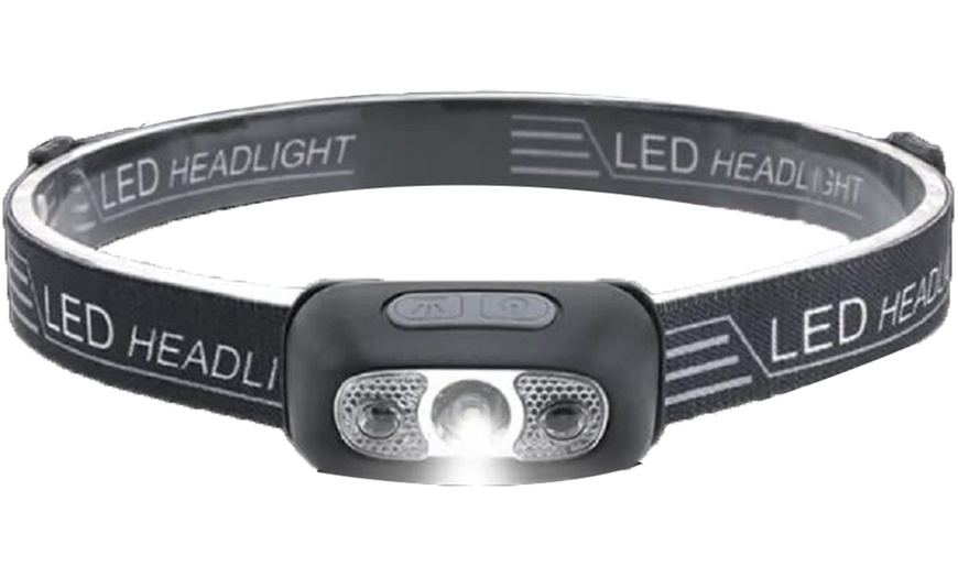 Image 1: Rechargeable Head-Strap Light