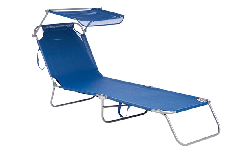 Image 7: Transat pliable avec pare-soleil