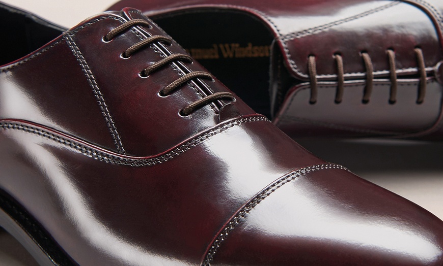 Image 15: Samuel Windsor Men's Oxford Shoes