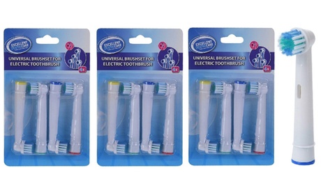 12 testine di ricambio universali Replood per spazzolino elettrico, compatibili con Oral B