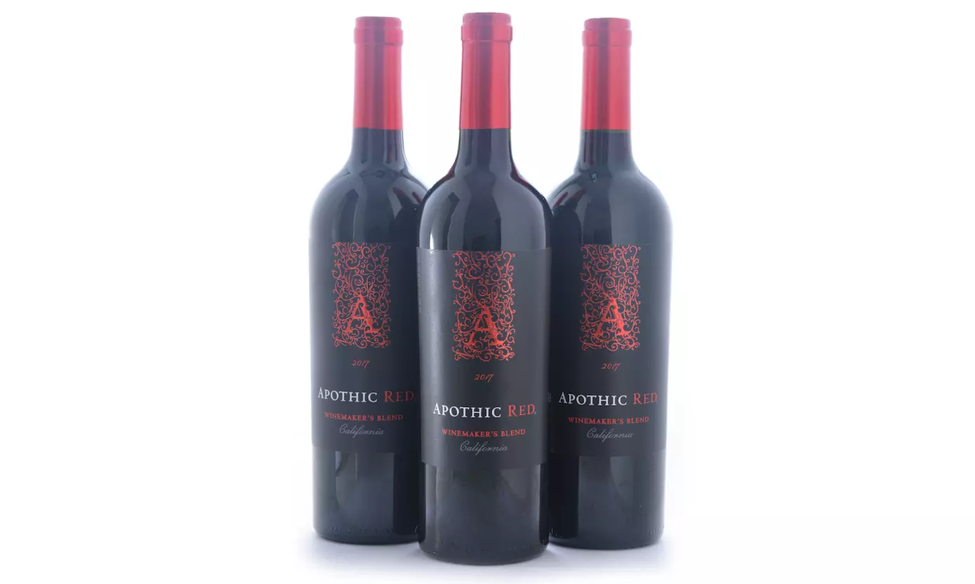 3, 6, 12, 15, or 18 Bottles of Apothic Red Blend from WineOnSale.com (Up to 46% Off) - Second Medium