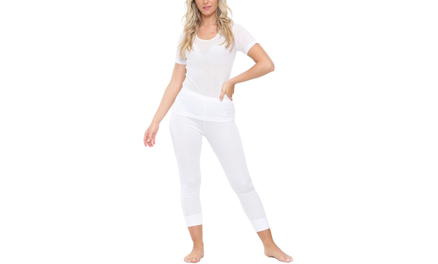 Image 3: Kruze Women Short Sleeve Thermal Set 