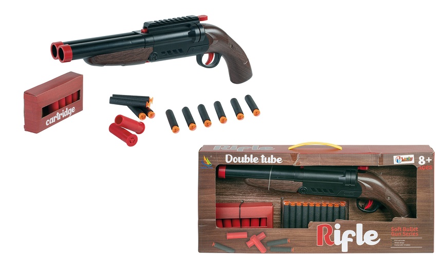 Image 1: Jouet fusil et 10 flèches en mousse de WDK PARTNER