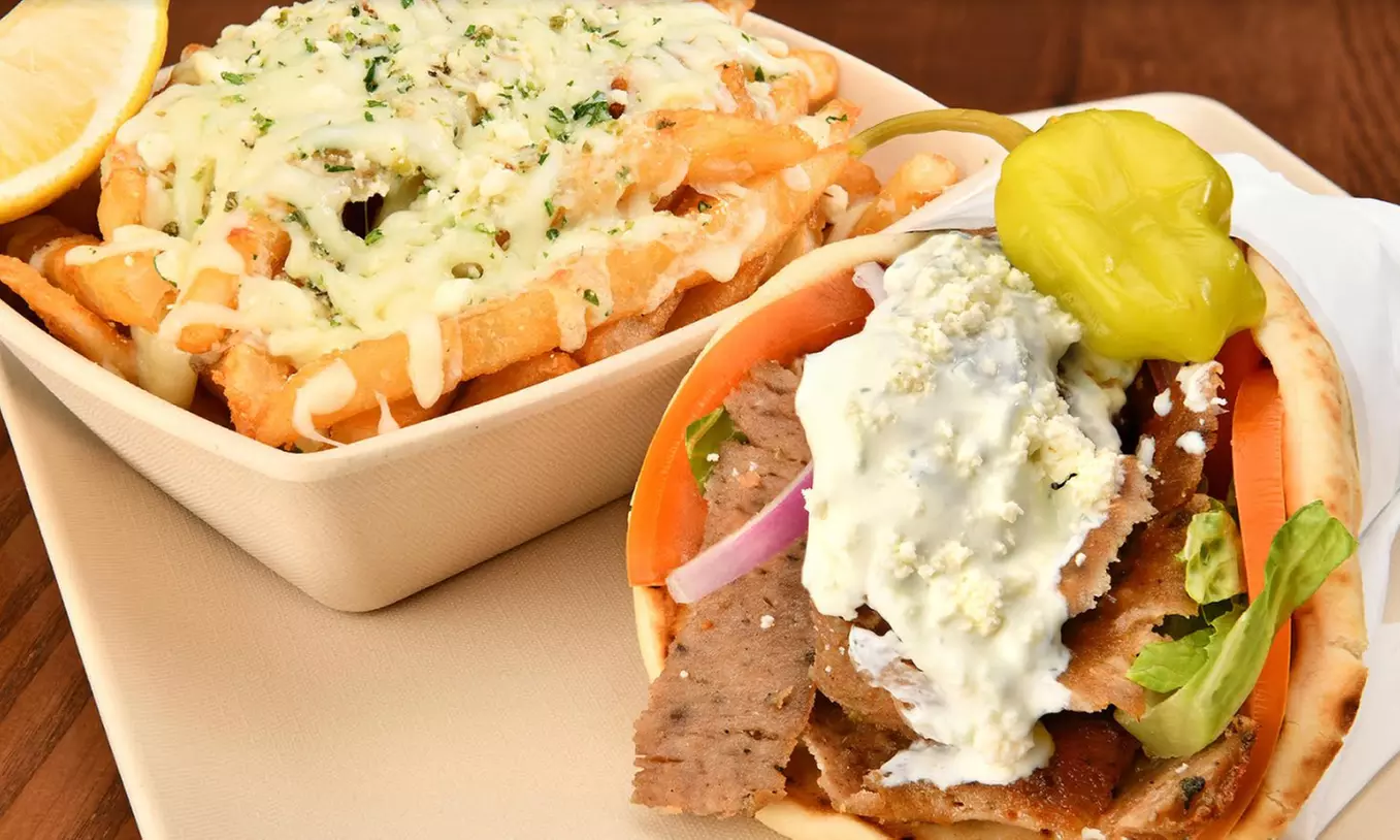 Food and Drink for Takeout or Dine-In If Available at The Great Greek Mediterranean Grill (Up to 30% Off) - Primary Image