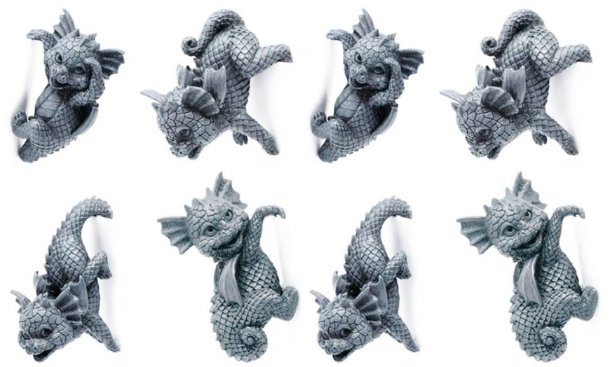 Image 6: One or Two Four-Piece Sets of 3D Garden Dragon Statues