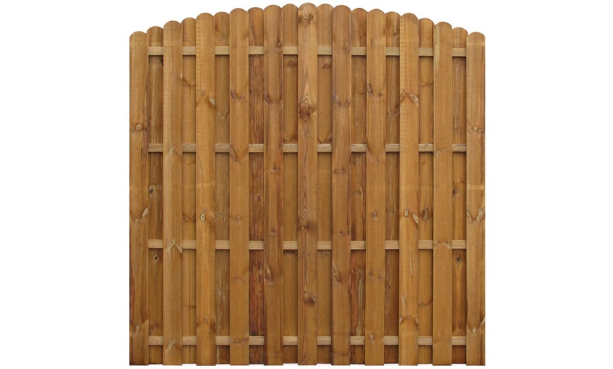 Image 4: Wooden Hit and Miss Fence Panel