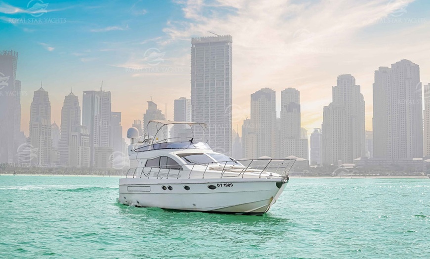 Image 2: Sail Through Dubai on a Cruise on a 48 ft. Yacht or 50 ft. Yacht