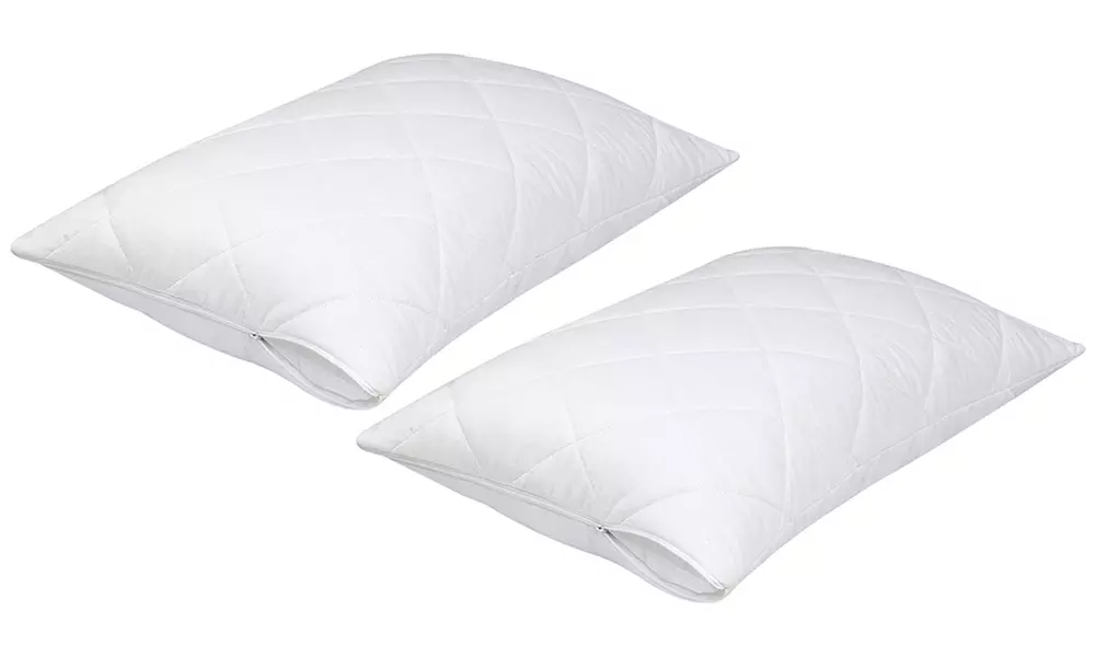 Quilted Protector with Pillow Protector Cases Set