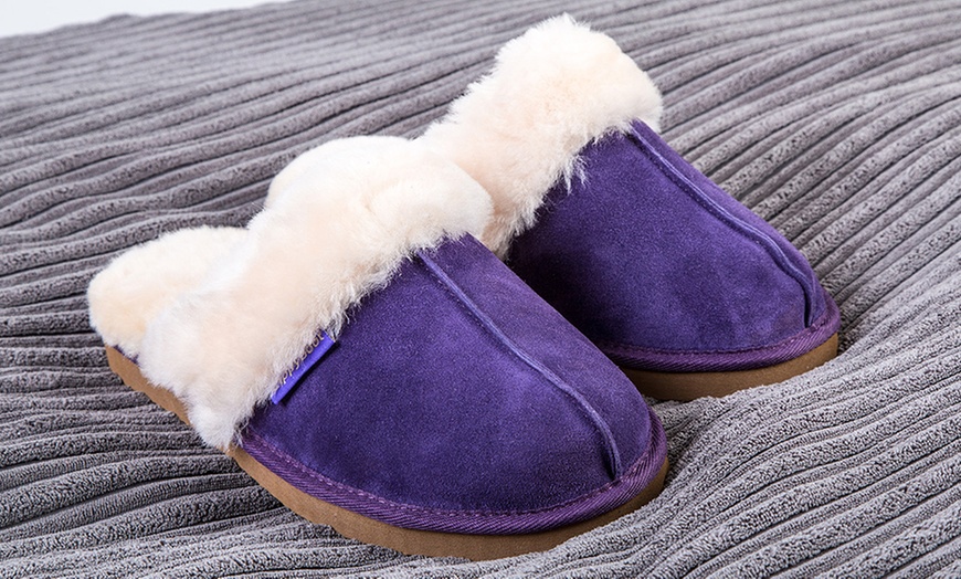 Up To 45 Off Redfoot Women s Sheepskin Lined Slippers Groupon