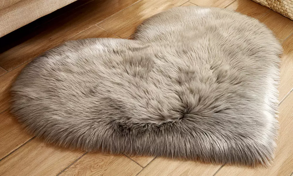 Heart-Shaped Area Rug