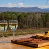 Image 1: Enjoy Cheese Tray and Logo Glass with Stunning Vineyard Views