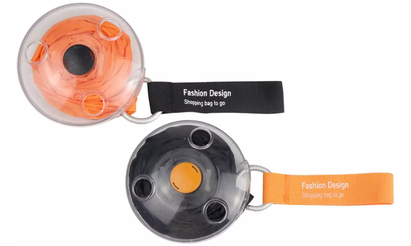 1 of 2 opvouwbare boodschappentassen