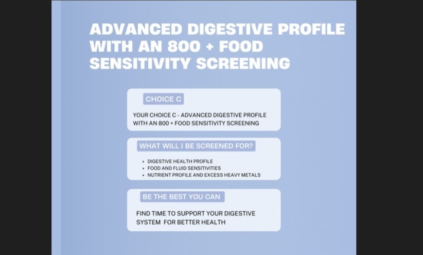 Image 4: Sensitivity and Digestive Home Test Screening, check up to 800 items