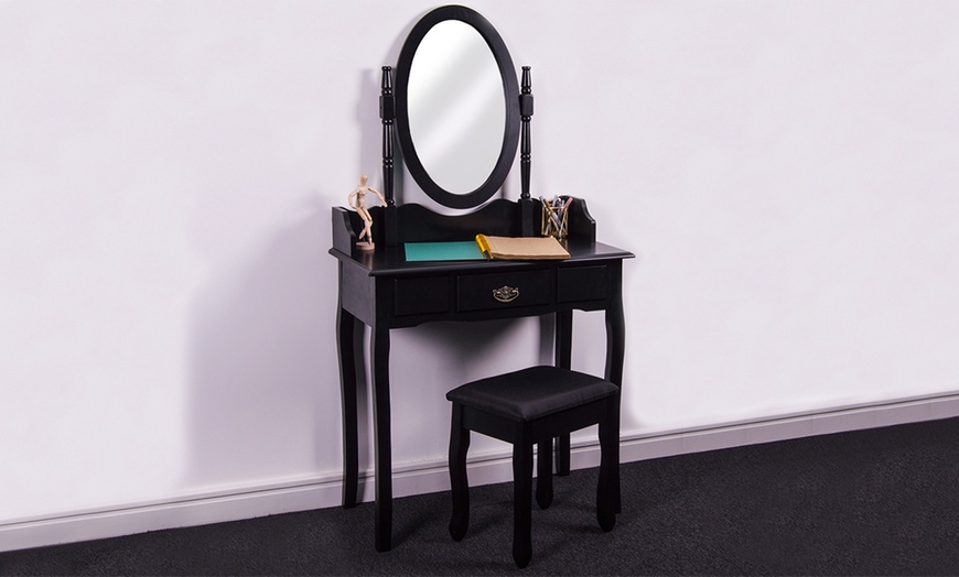 Image 8: Dressing Table with Stool Set