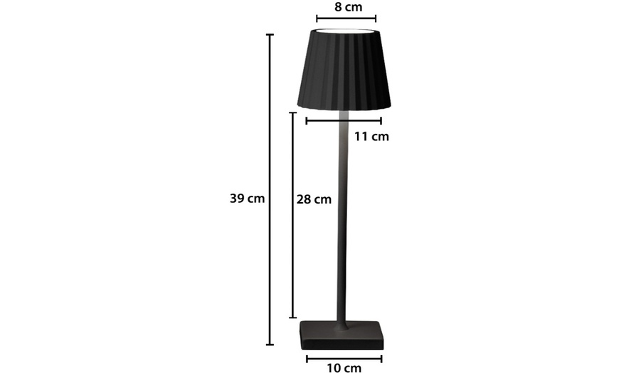 Image 11: Lampada LED ricaricabile da tavolo