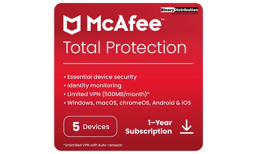 Image 2: McAfee Total Protection 5 dispositivos