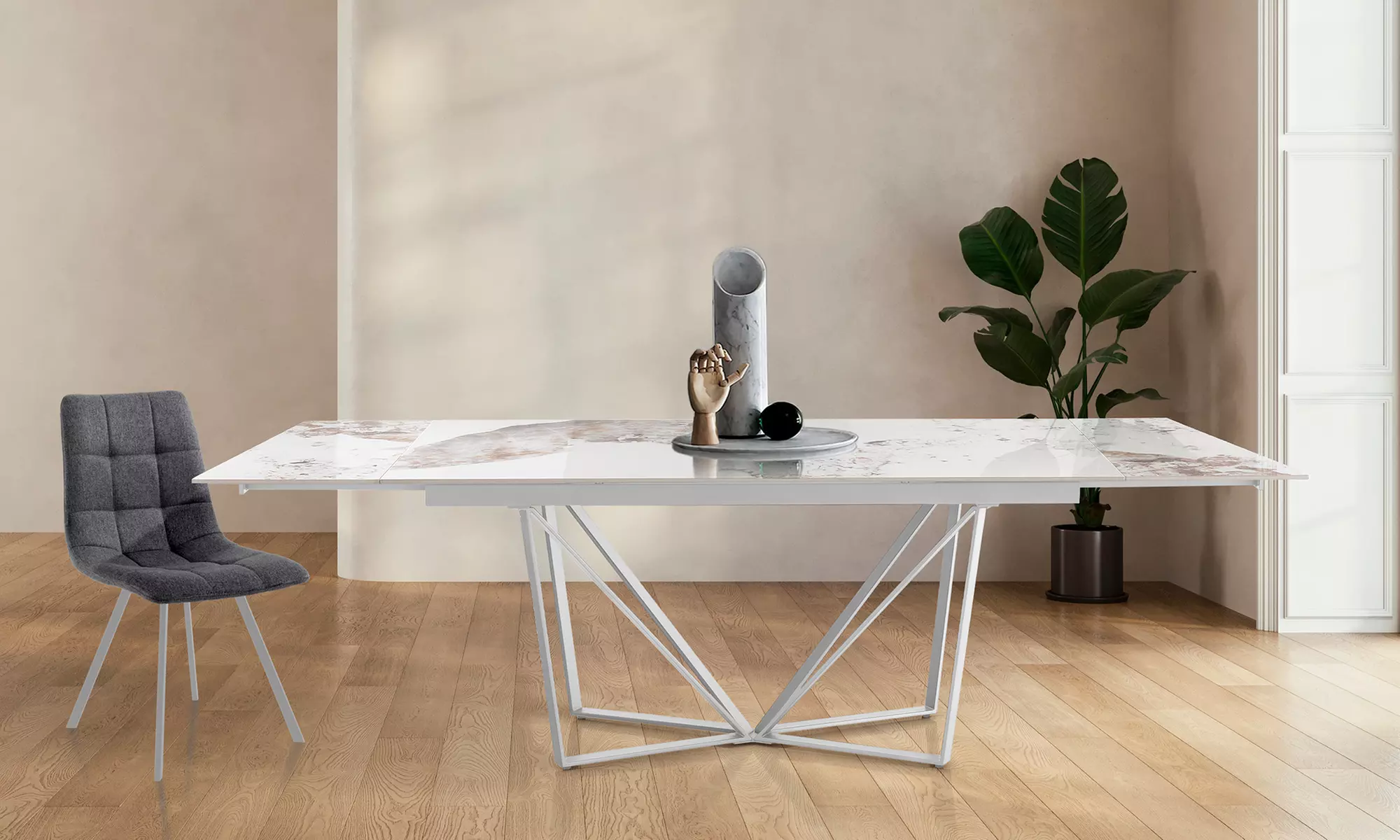 Oresteluchetta ausziehbarer Esstisch „Casey“