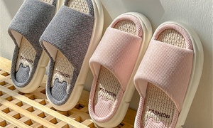 Home Cotton and Linen Slippers