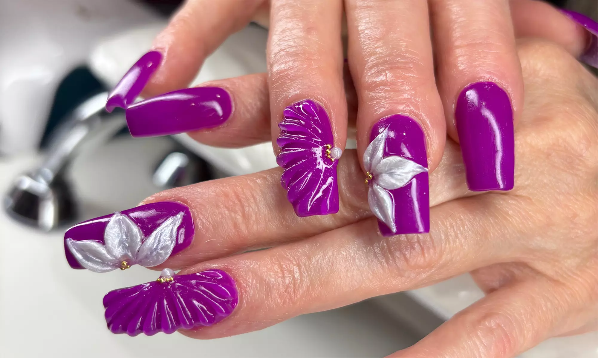 Full Set Acrylics, Gel X Full Set, 0r Manicure & Pedicure w Gel Polish