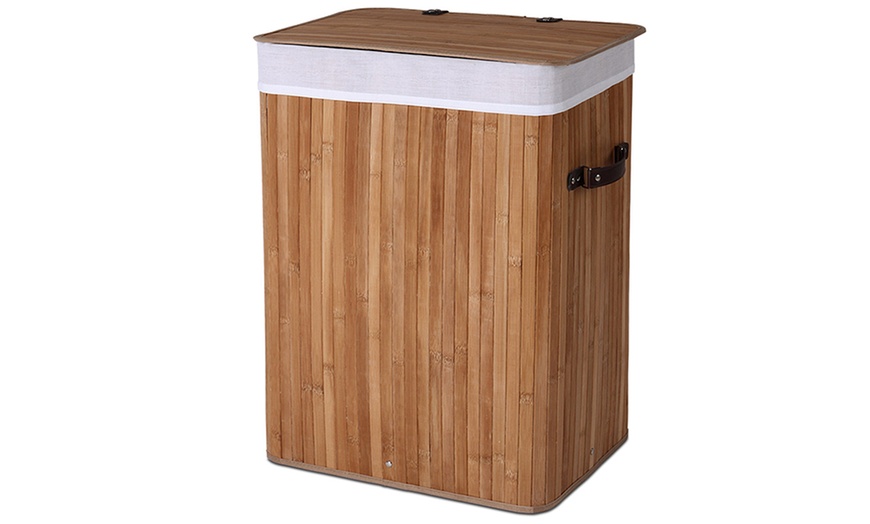 Image 8: Bamboo Laundry Basket