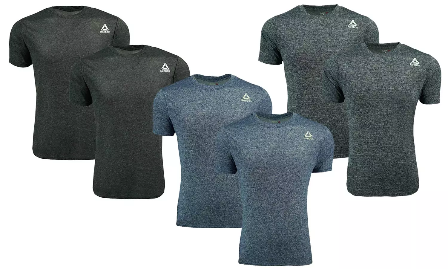 Reebok Men's Heathered Active Performance T-Shirt (2-Pack, M-2XL) - Primary Image