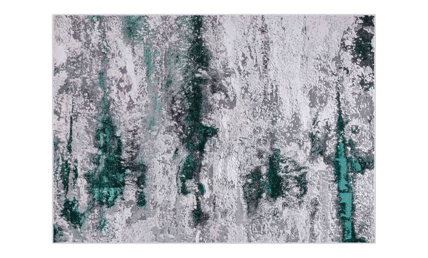 Image 2: Grunge Sprayed Textured Area Rug