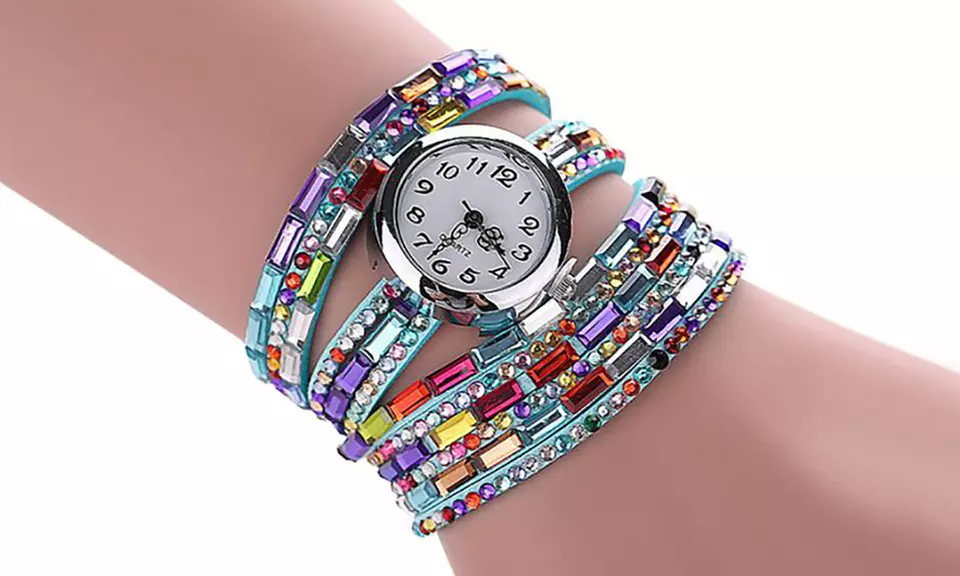 Damen-Wickeluhr in Blau im Modell nach Wahl inkl. Versand - Primary Image