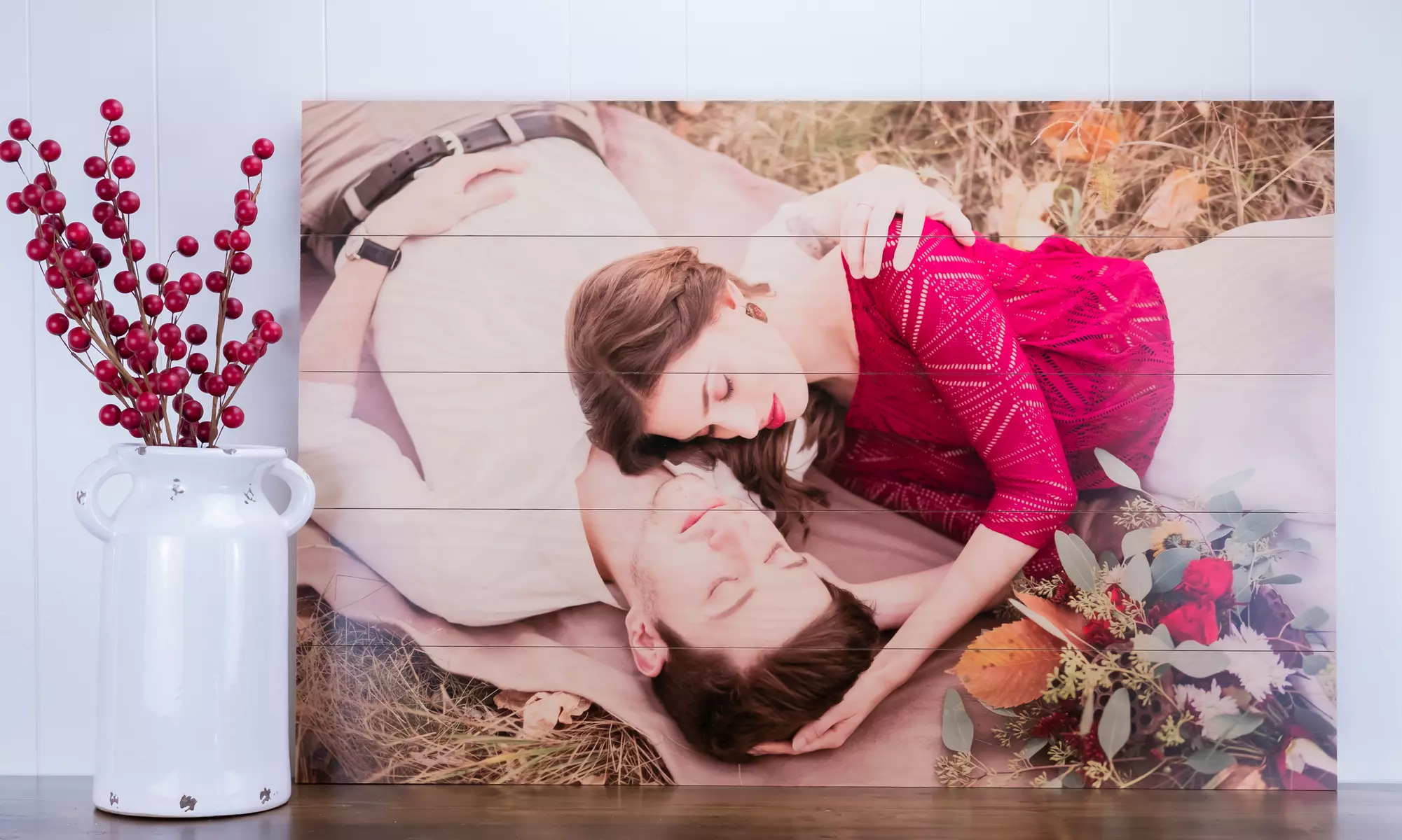 One 8x10, 11x14, 12x12, or 16x20 Wood Photo Pallet from Picture It Custom (Up to 71% Off) - Primary Image