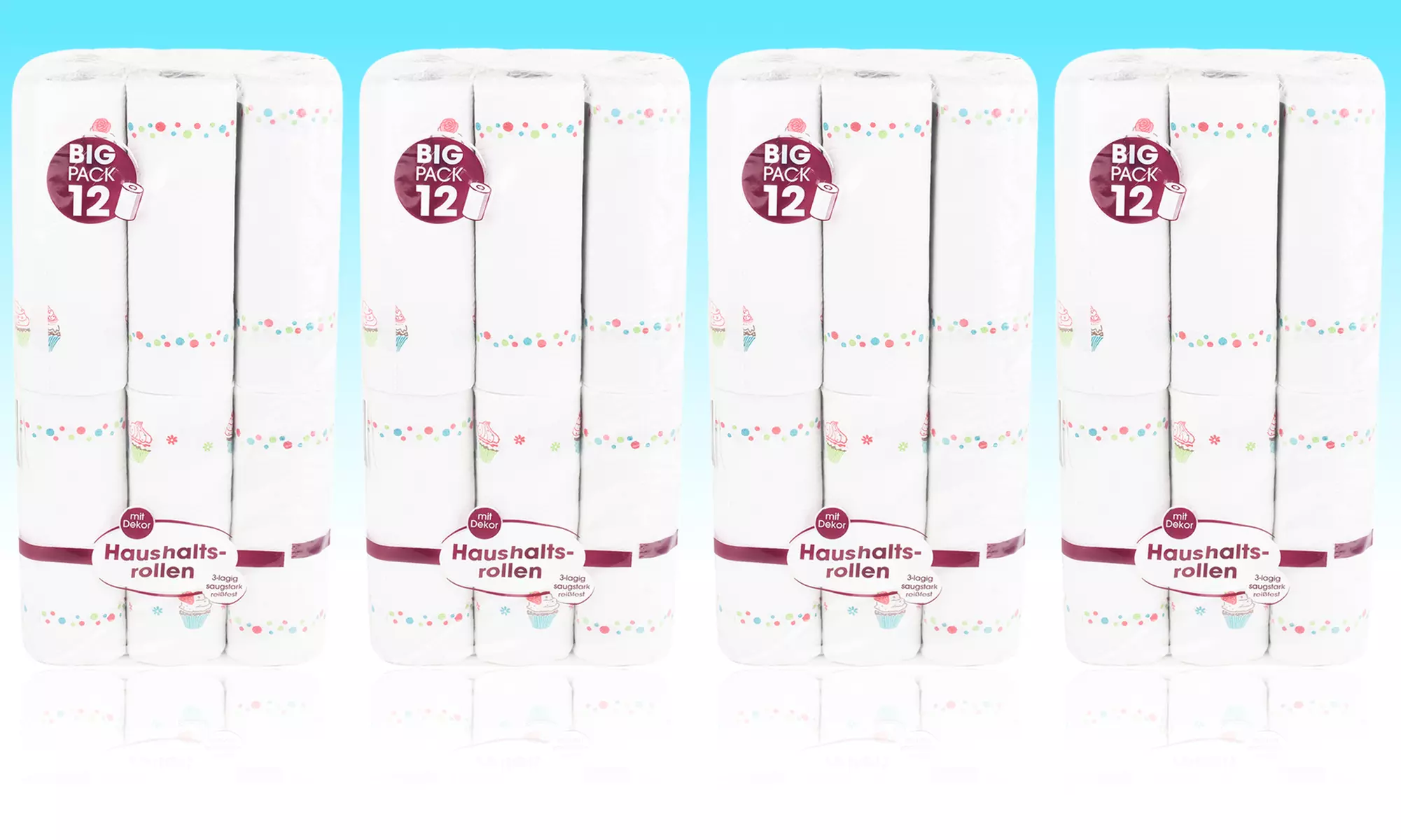 48 Küchenrollen mit 3-lagigen Blättern - Primary Image