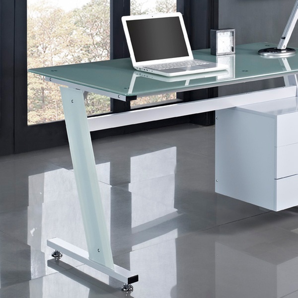 Glass Top Computer Desk Groupon Goods