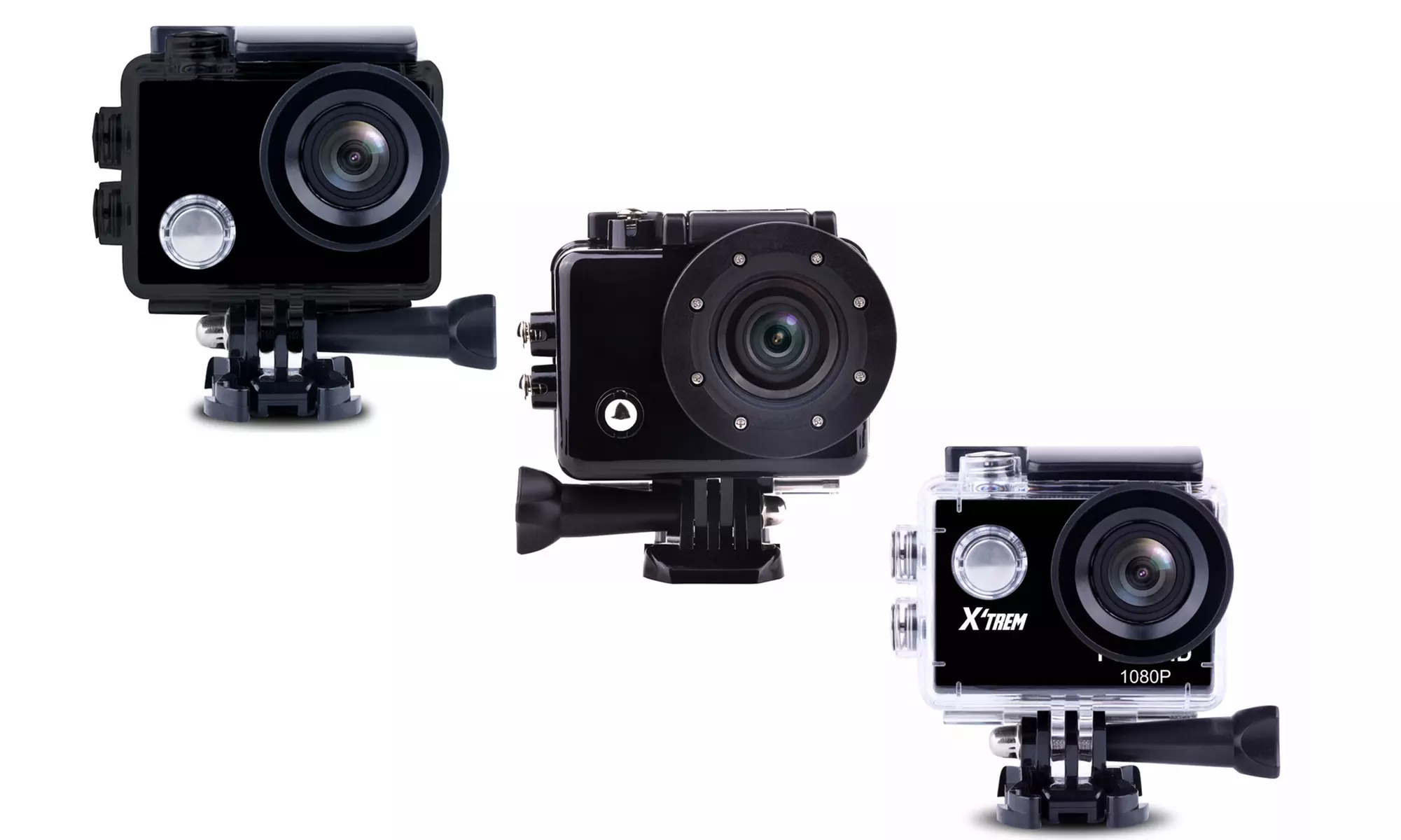 Caméras d'action avec accessoires, en qualité HD, Full HD ou 4K - Primary Image
