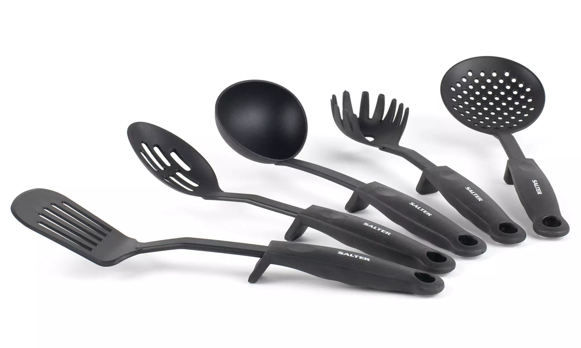 Set d'ustensiles de cuisine en nylon 5 pièces de la marque Salter - Primary Image