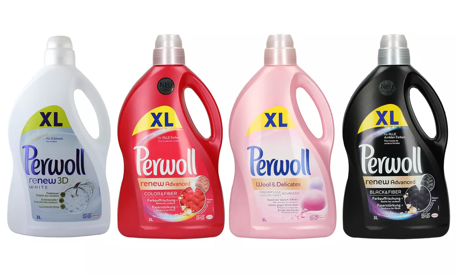 4x Perwoll XL Flüssigwaschmittel 50 WL (200 WL) in der Ausführung nach Wahl - Primary Image
