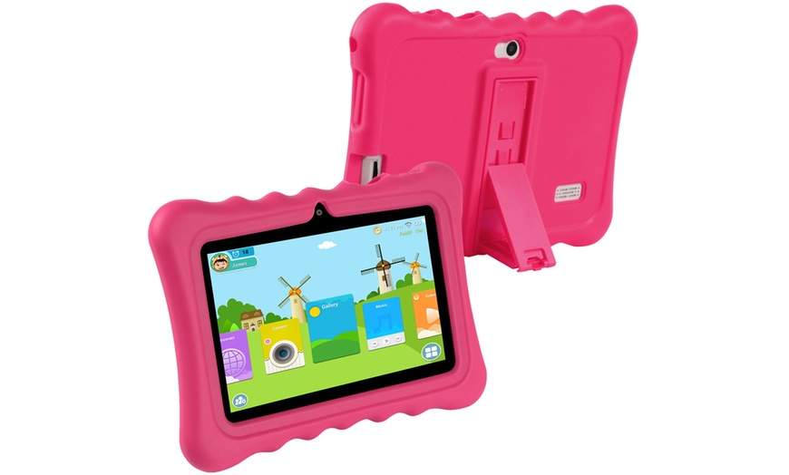 Image 10: 7'' 8GB Kids Tablet + Bumper Case