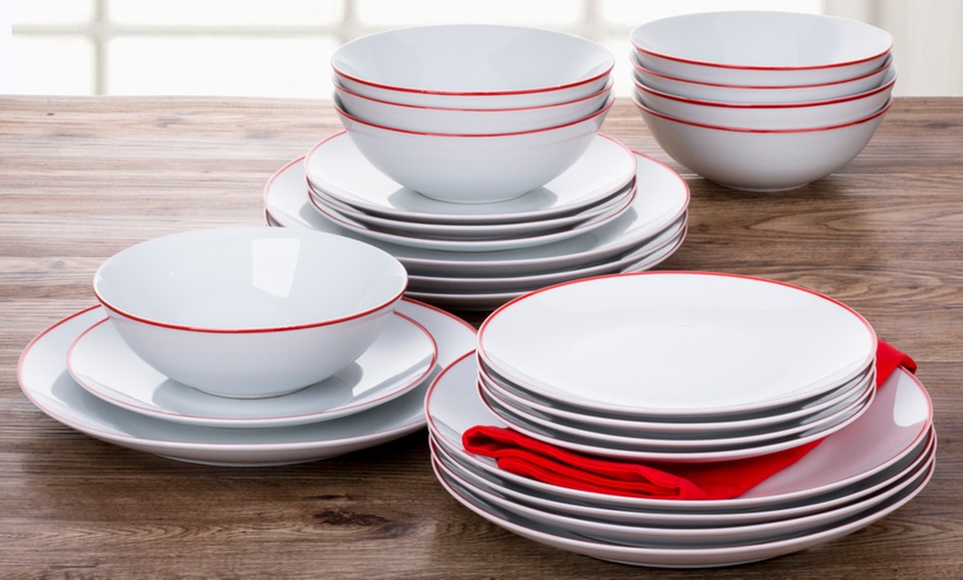 Image 1: 24-Piece Dinner Set