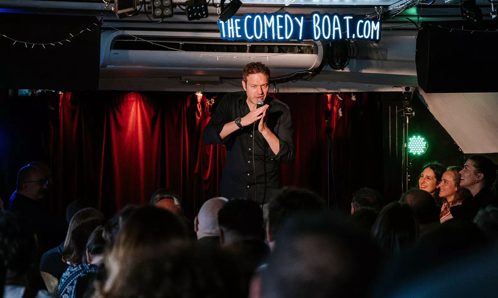 Boat Comedy Show (+FREE Pizza & Drink) Dark Stand-up
