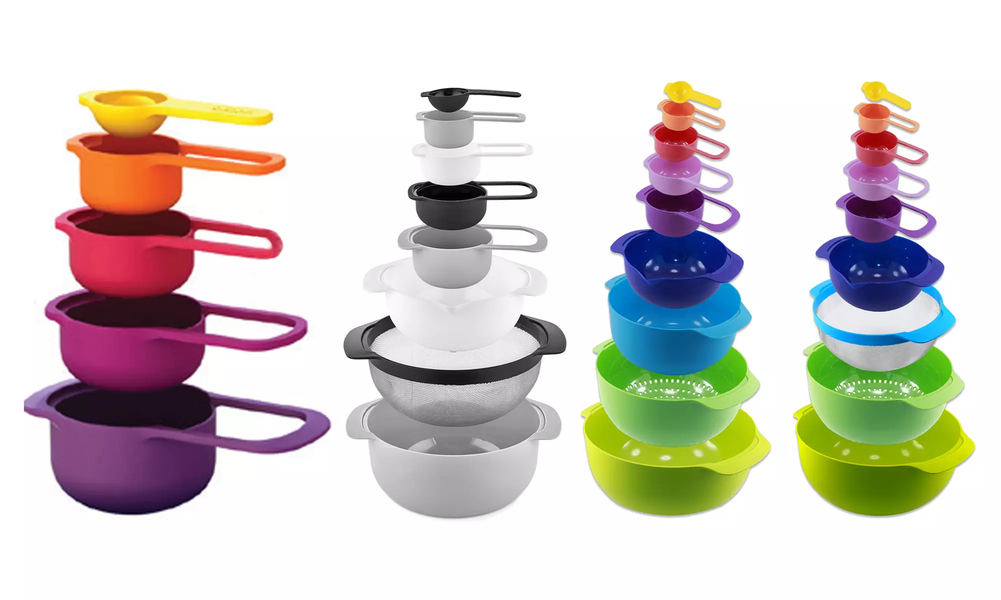 1 ou 2 ensembles de cuillères doseuses et/ou bols et doseurs 5, 8 ou 9 pièces de la marque Herzberg - Primary Image