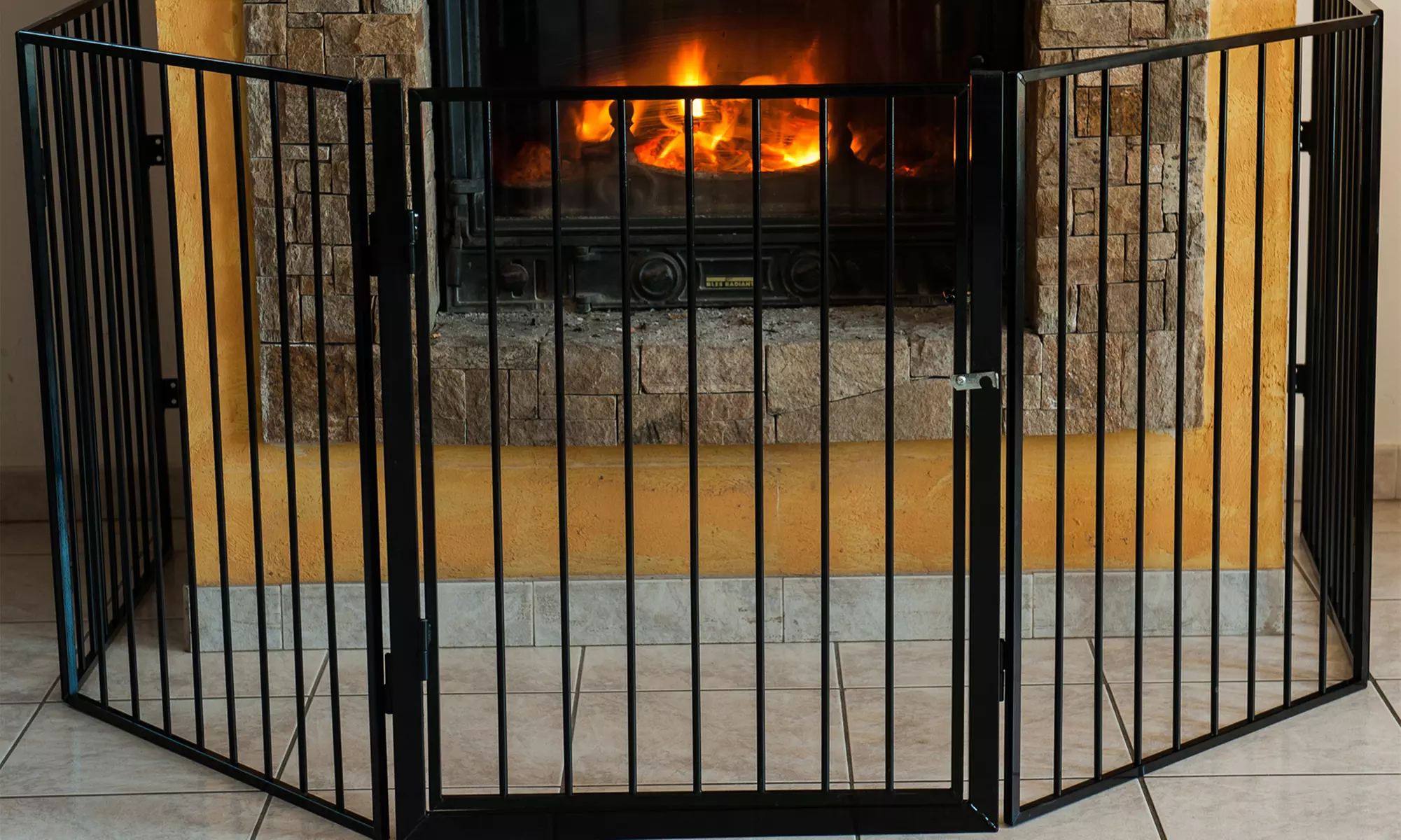 Barrière de protection et anti-feu Werkapro 4 ou 5 panneaux dont 1 avec porte - Primary Image