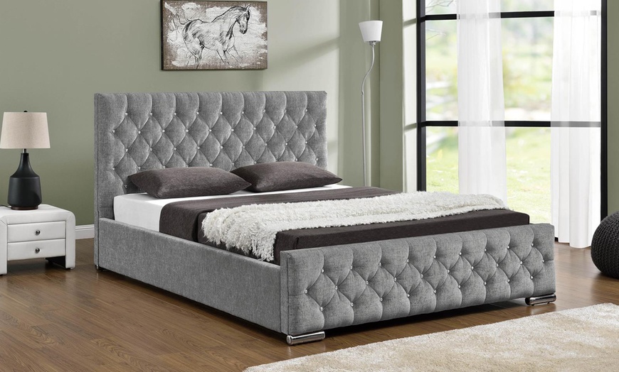 Image 7: Upholstered Ottoman Bed